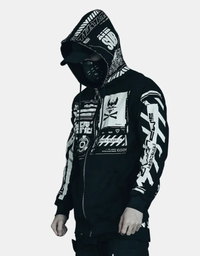 Japanese Punk Hoodie | Techwear