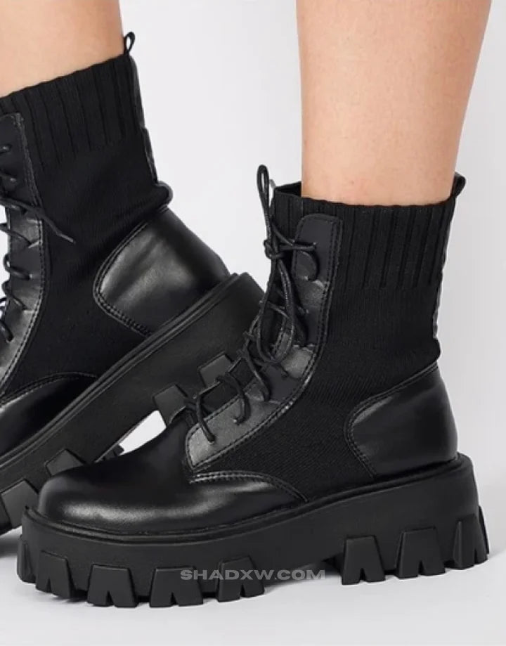 Ladies black military boots best sale