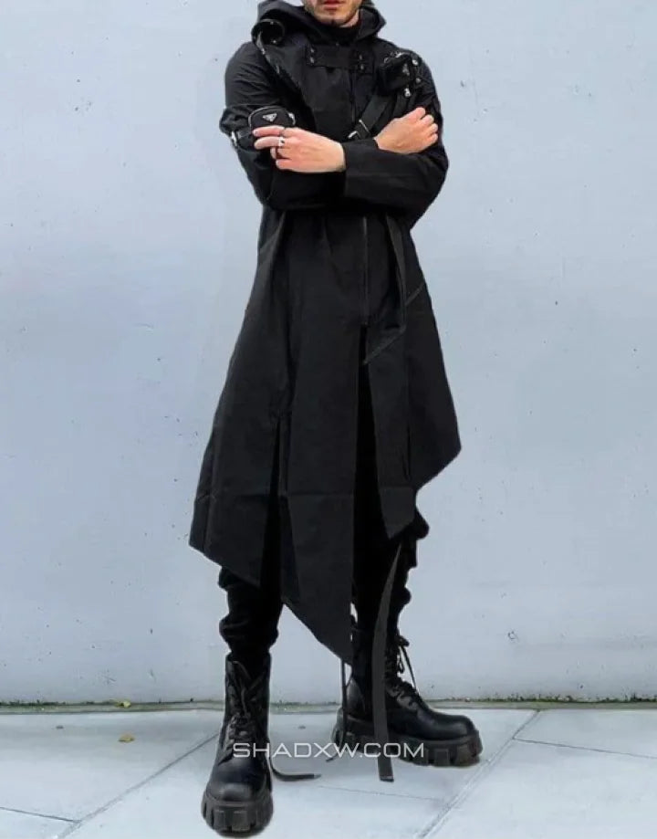 Long techwear jacket