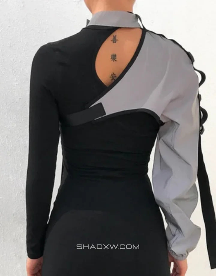 One shoulder top women