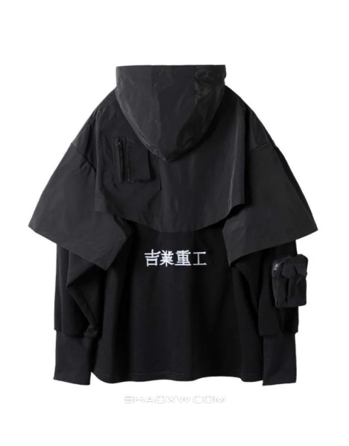 Tech Wear Oversized Hoodie Japanese