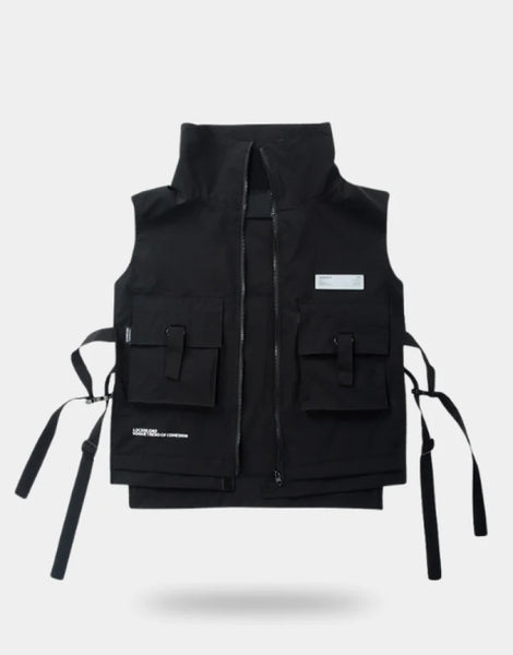 トップス BLUCOxGREED THIRTEEN UTILITY VEST Black トップス BLUCOxGREED THIRTEEN UTILITY VEST Black streetwear