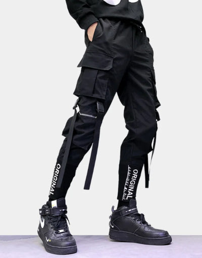 Men Casual Streetwear Joggers Cargo Pants Sweatpants Combat Sport Urban  Trousers 