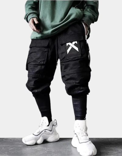 Man Casual Streetwear Joggers Cargo Pants Sweatpants Combat Sport Urban  Trousers