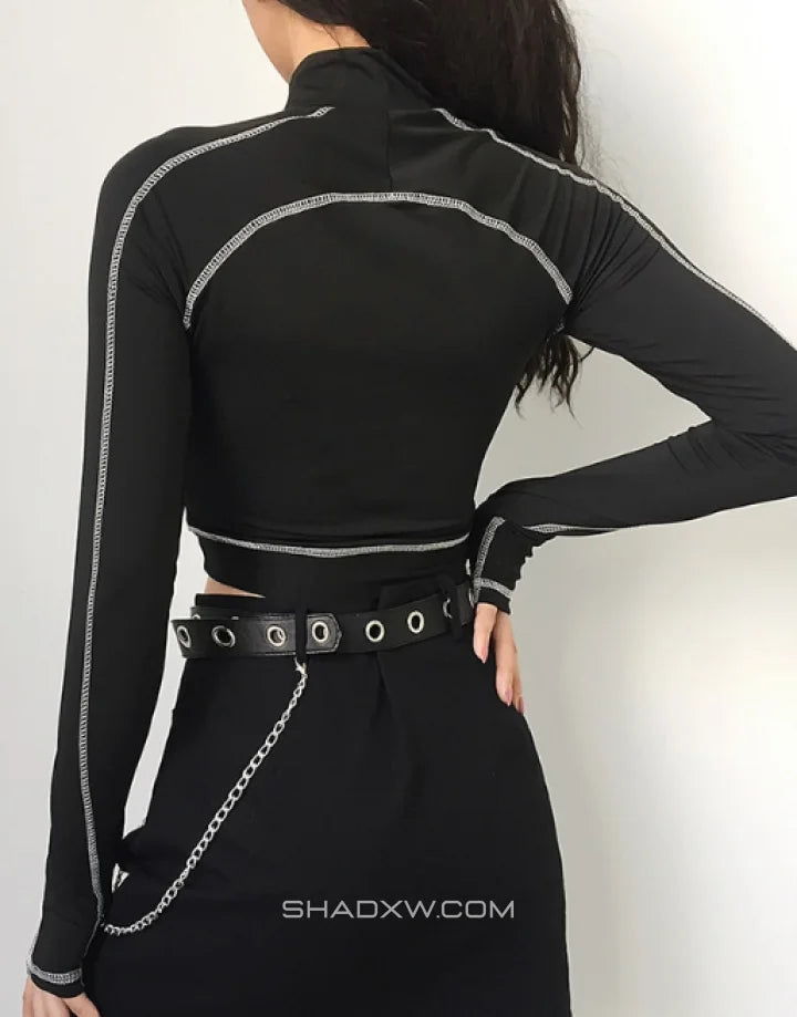 Techwear crop top