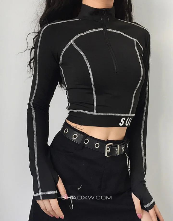 Techwear crop top