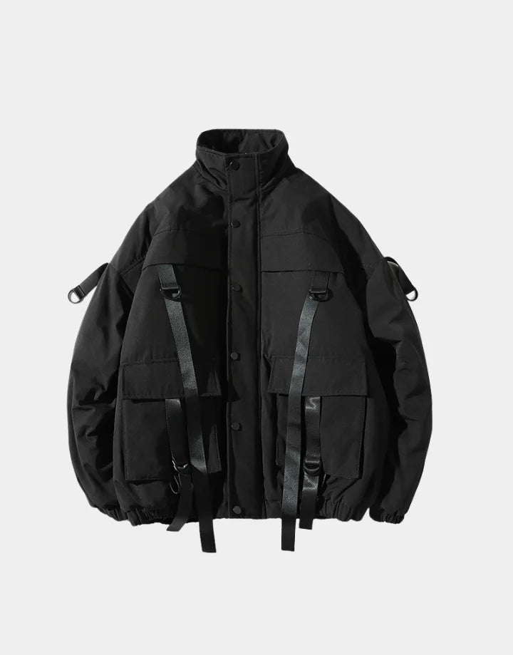 Techwear Jacket with Straps