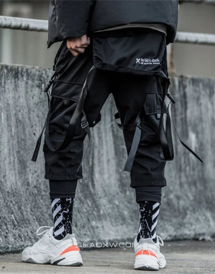 Techwear Pants with Straps