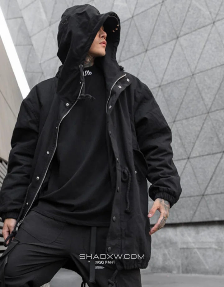 Techwear 2025 long coat